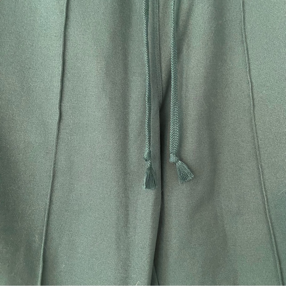 NWT Spiritual Gangster Classic Cropped Jade Green Track Pants with Stripes - Picture 12 of 13